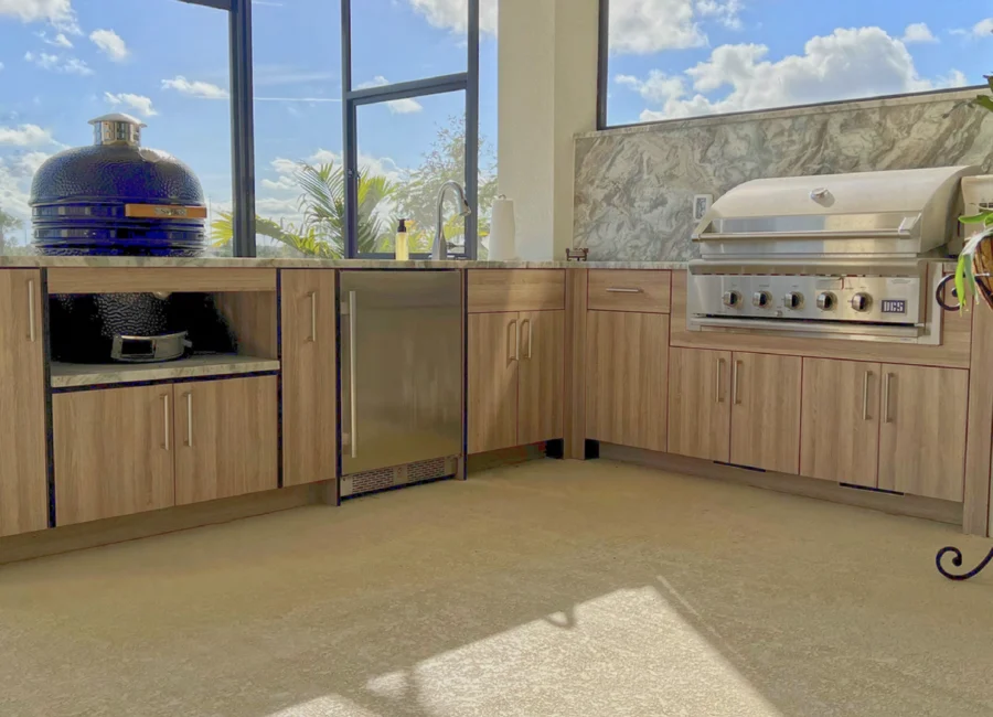 ZähBuilt Outdoor Ceramic Grill Cabinets